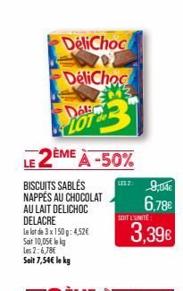 chocolat au lait Délichoc