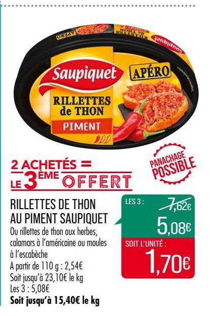 rilette de thon Saupiquet