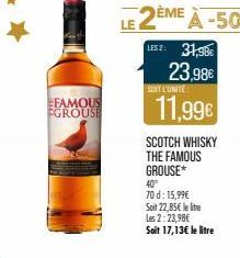 SCOTCH WHISKY  THE FAMOUS GROUSE