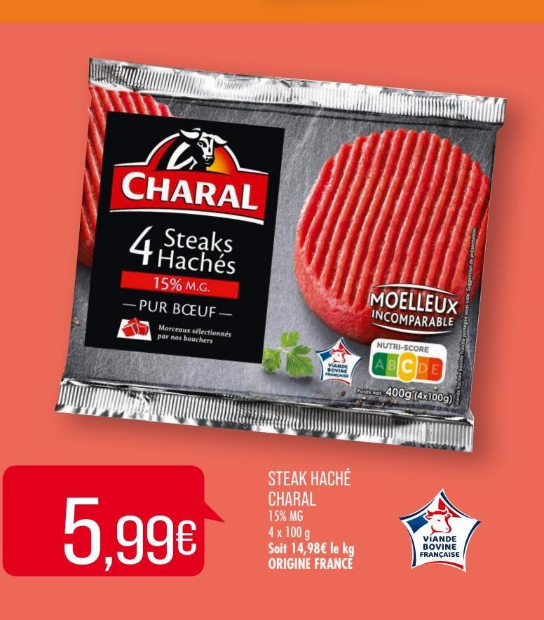 STEAK HACHÉ CHARAL 