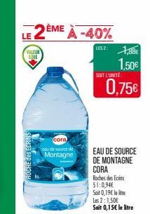 eau de source de Montagne 