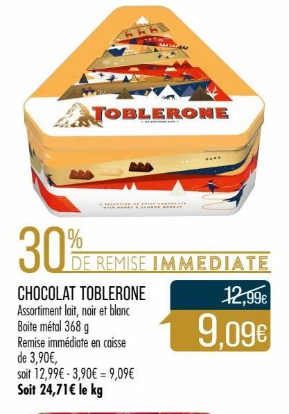 chocolats toblerone