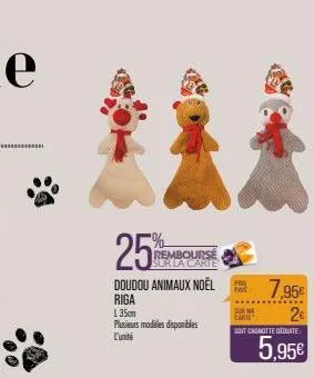 doudou animaux noël  riga  