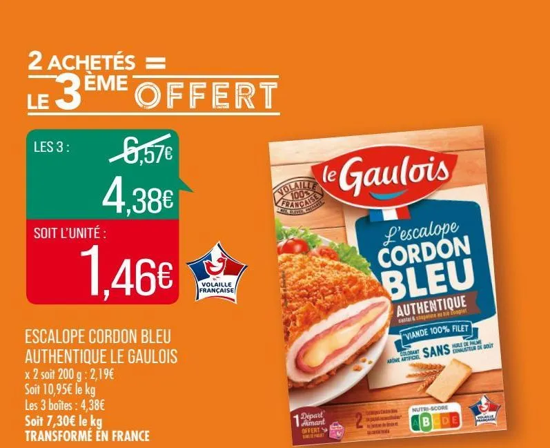 escalope cordon bleu authentique le gaulois