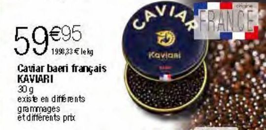 Caviar baeri français Kaviari