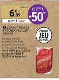 CORNET BOULES CHOCOLAT AU LAIT LINDOR offre à 6,89€ sur Intermarché