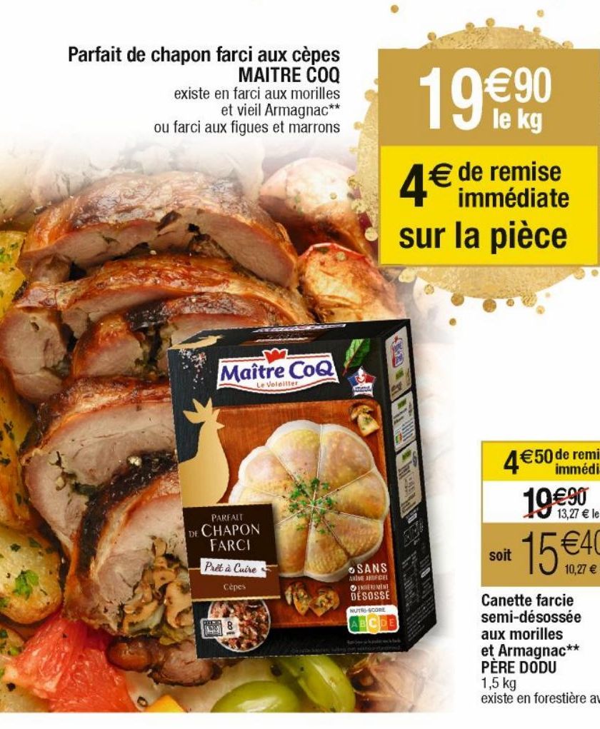 plats préparés Maître Coq