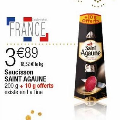 saucisson sec Saint Agaune