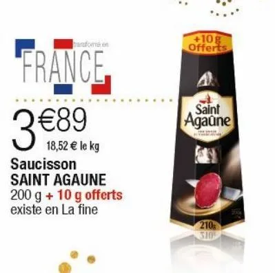 saucisson sec saint agaune