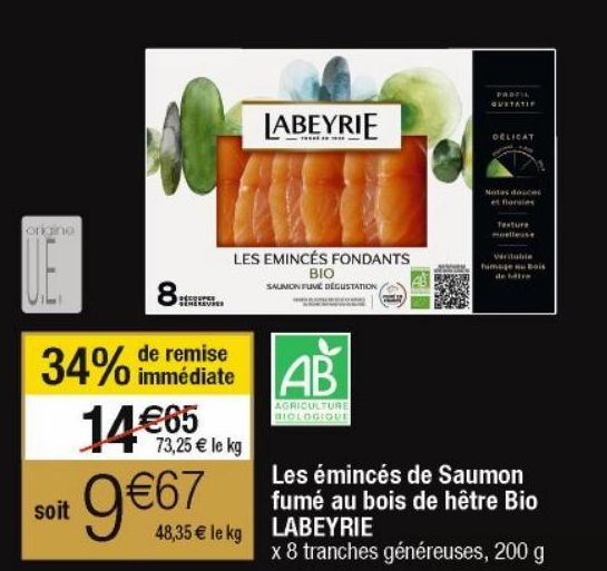 saumon fumé Labeyrie