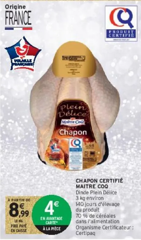 chapon certifié maitre coq