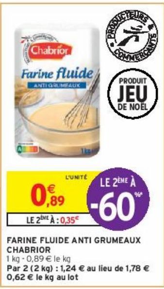 FARINE FLUIDE ANTI GRUMEAUX CHABRIOR