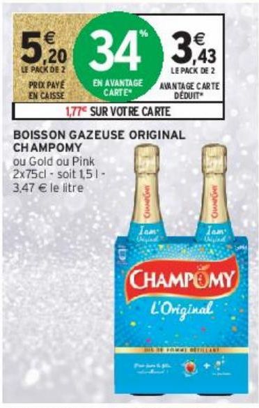 BOISSON GAZEUSE ORIGINAL CHAMPOMY