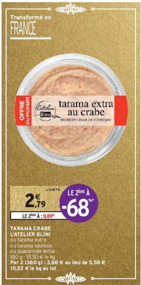 TARAMA CRABE L'ATELIER BLINI