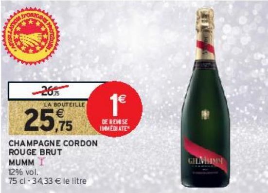 CHAMPAGNE CORDON ROUGE BRUT MUMM