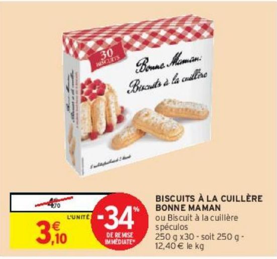 BISCUITS À LA CUILLÈRE BONNE MAMAN