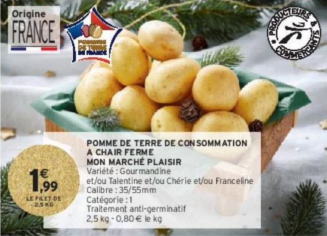 POMME DE TERRE DE CONSOMMATION A CHAIR FERME MON MARCHÉ PLAISIR