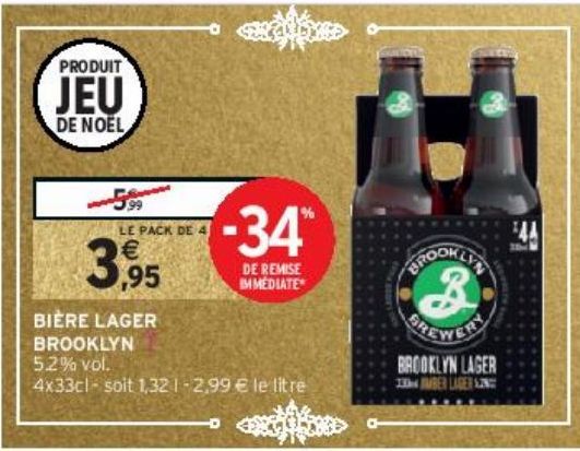 BIÈRE LAGER BROOKLYN