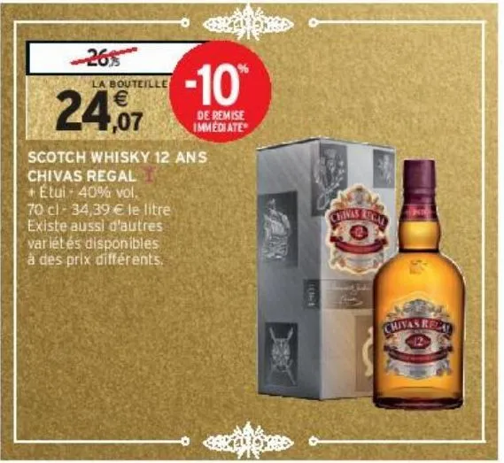 scotch whisky 12 ans chivas regal