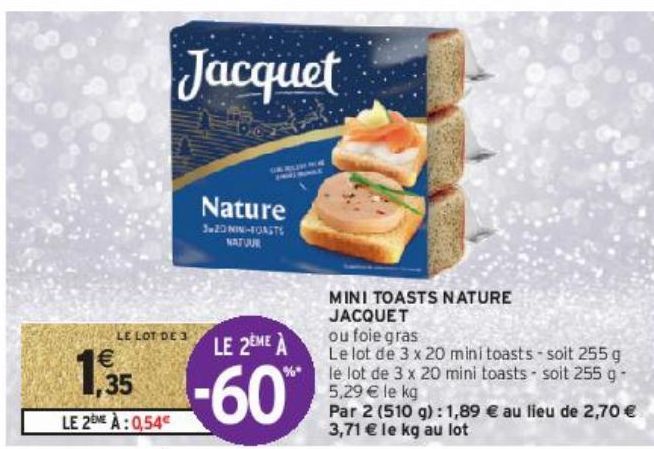 MINI TOASTS NATURE JACQUET