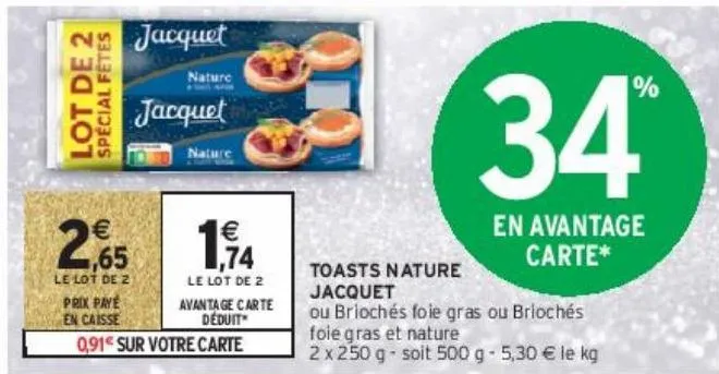 toasts nature jacquet