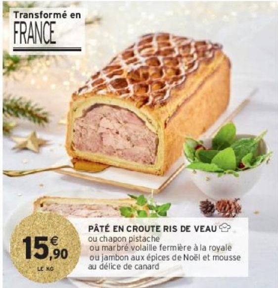 PÂTÉ EN CROUTE RIS DE VEAU