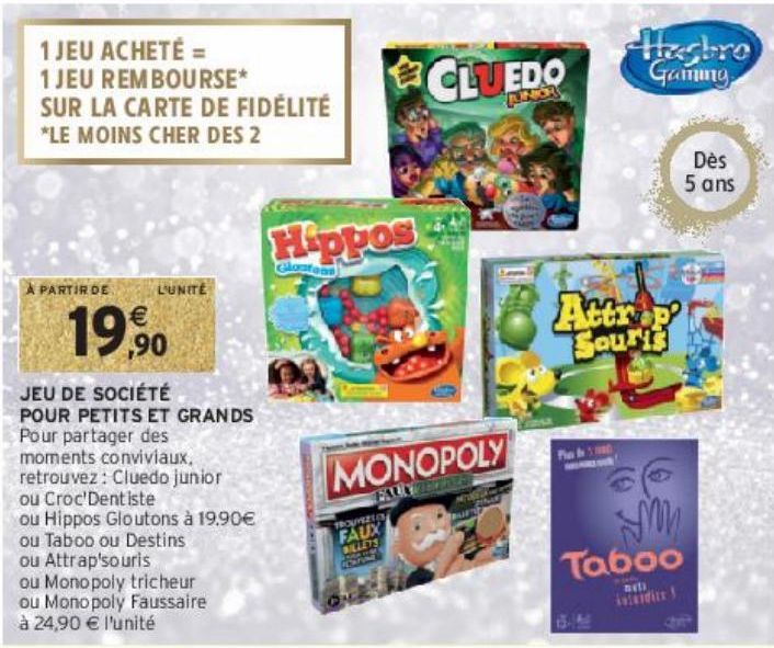 JEU DE SOCIÉTÉ POUR PETITS ET GRANDS