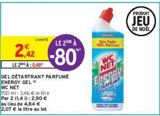 GEL DÉTARTRANT PARFUMÉ ENERGY GEL (b) WC NET