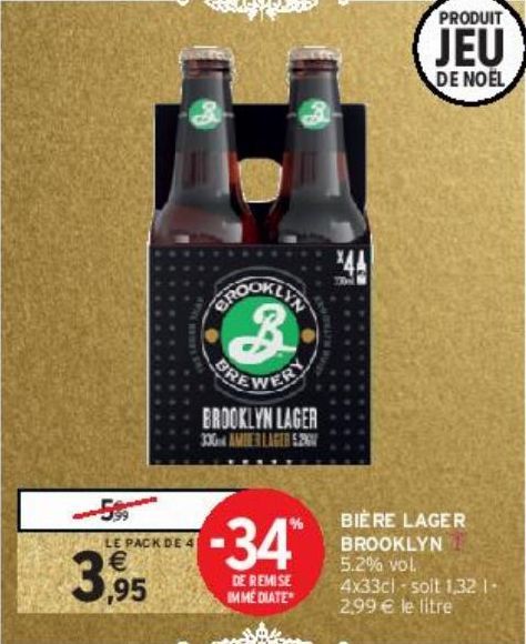 BIÈRE LAGER BROOKLYN