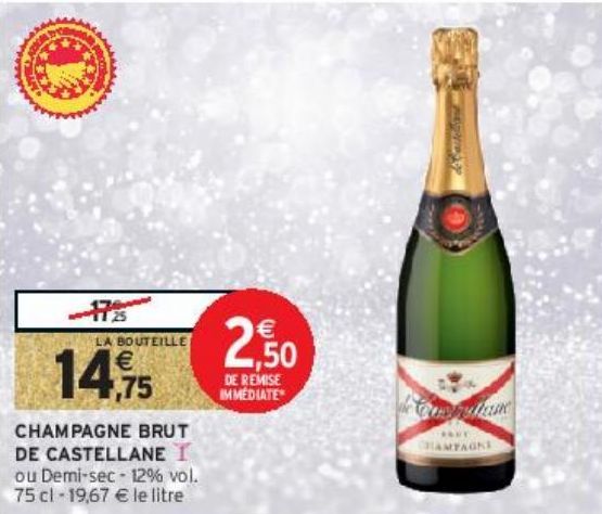 CHAMPAGNE BRUT DE CASTELLANE