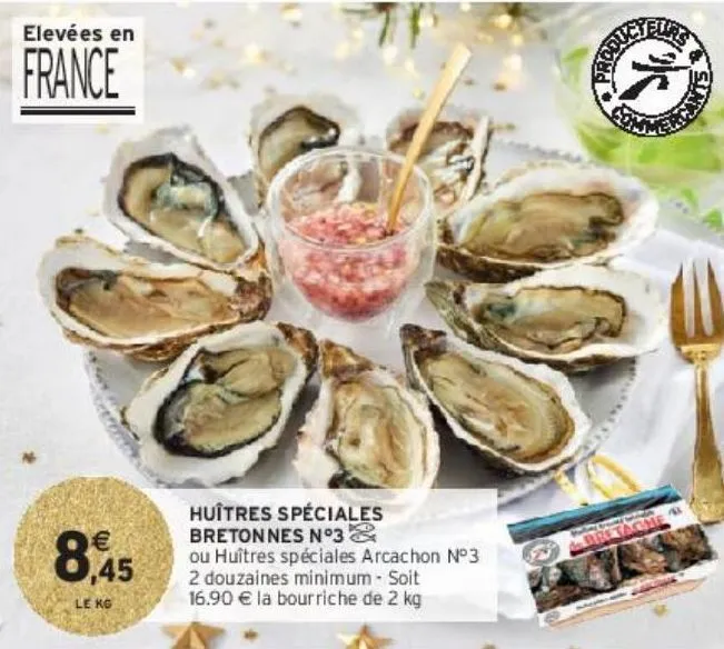 huîtres spéciales bretonnes n°3