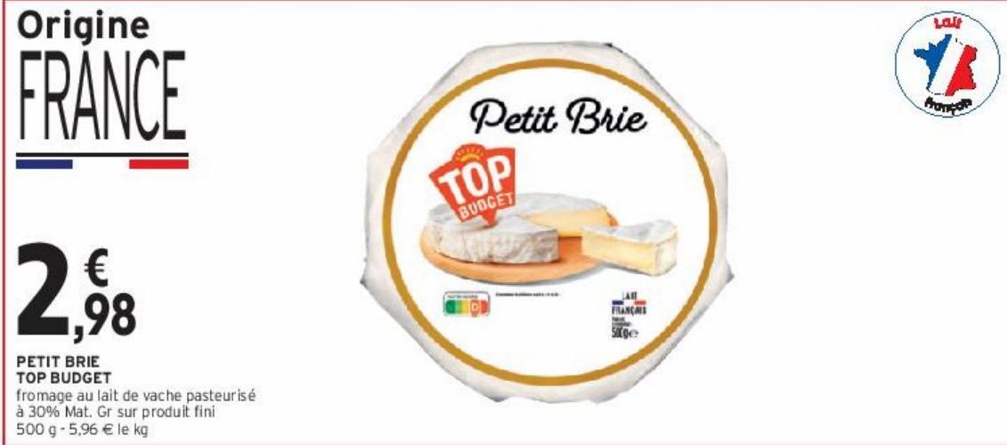 PETIT BRIE TOP BUDGET