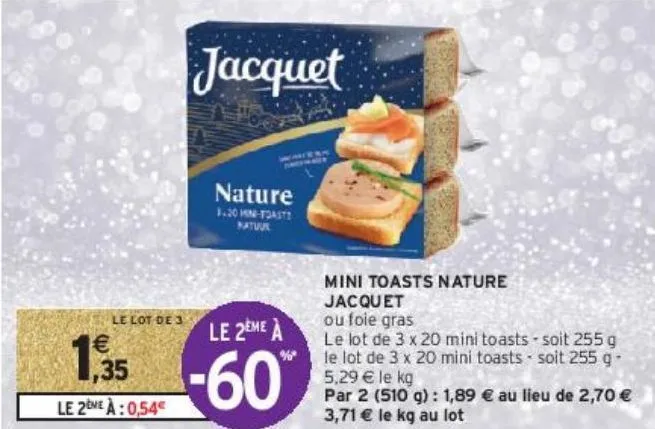 mini toasts nature jacquet