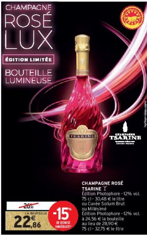 CHAMPAGNE ROSÉ TSARINE