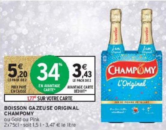 BOISSON GAZEUSE ORIGINAL CHAMPOMY