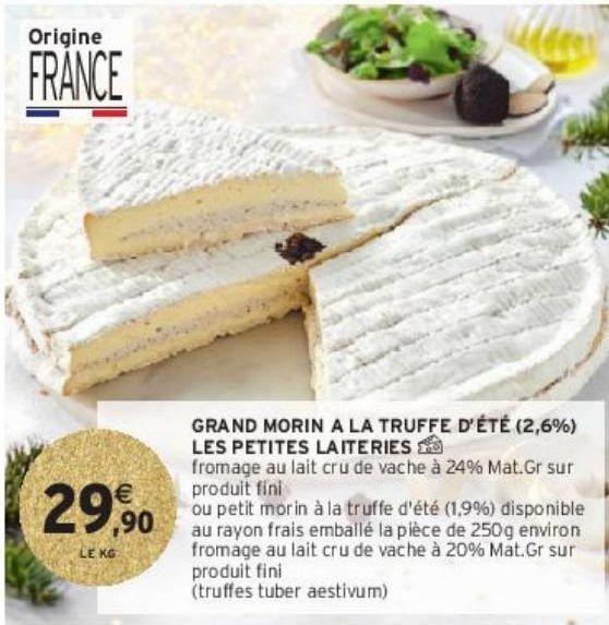 GRAND MORIN A LA TRUFFE D’ÉTÉ (2,6%) LES PETITES LAITERIES