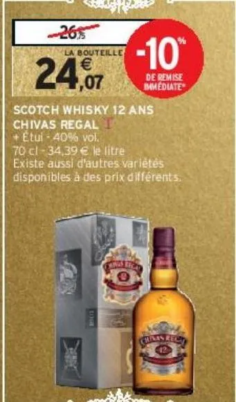 scotch whisky 12 ans chivas regal