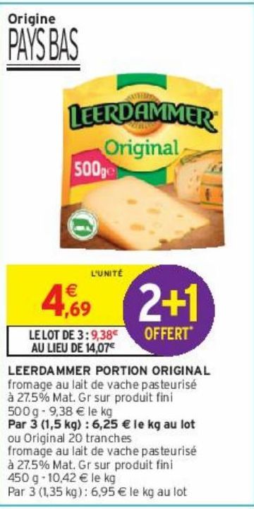 LEERDAMMER PORTION ORIGINAL