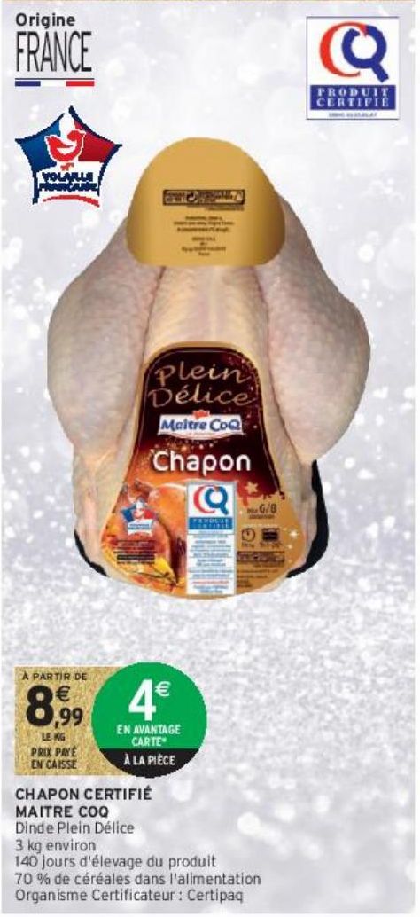 CHAPON CERTIFIÉ MAITRE COQ