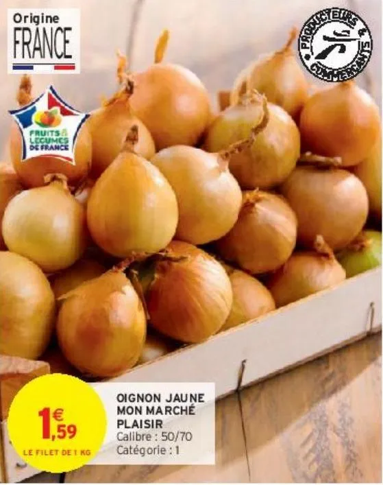 oignon jaune mon marché plaisir