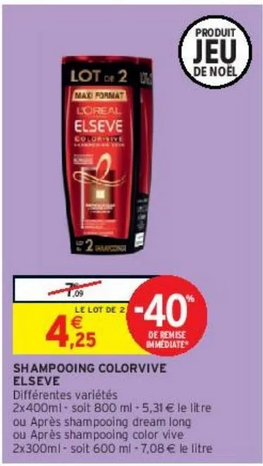 shampooing colorvive elseve