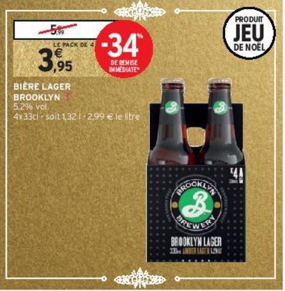 BIÈRE LAGER BROOKLYN