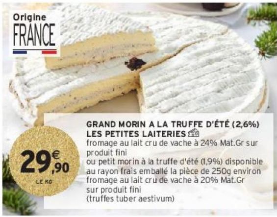 GRAND MORIN A LA TRUFFE D’ÉTÉ (2,6%) LES PETITES LAITERIES