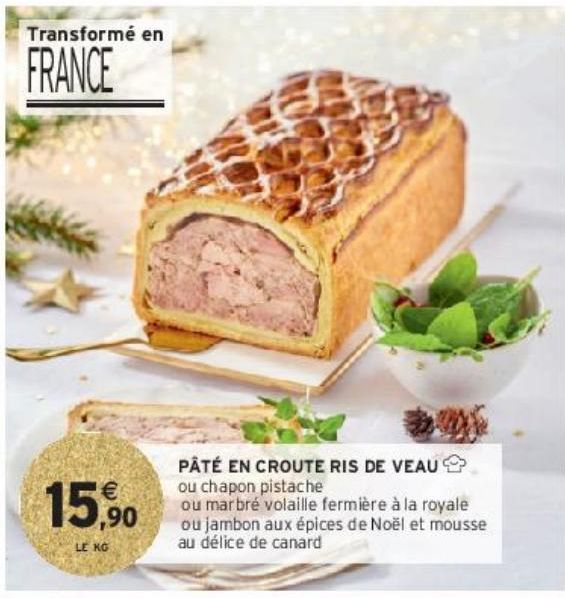 PÂTÉ EN CROUTE RIS DE VEAU