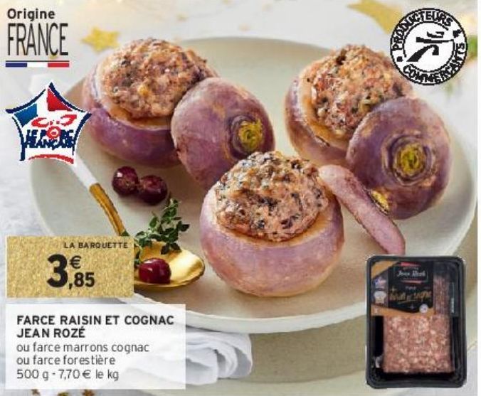 FARCE RAISIN ET COGNAC JEAN ROZÉ