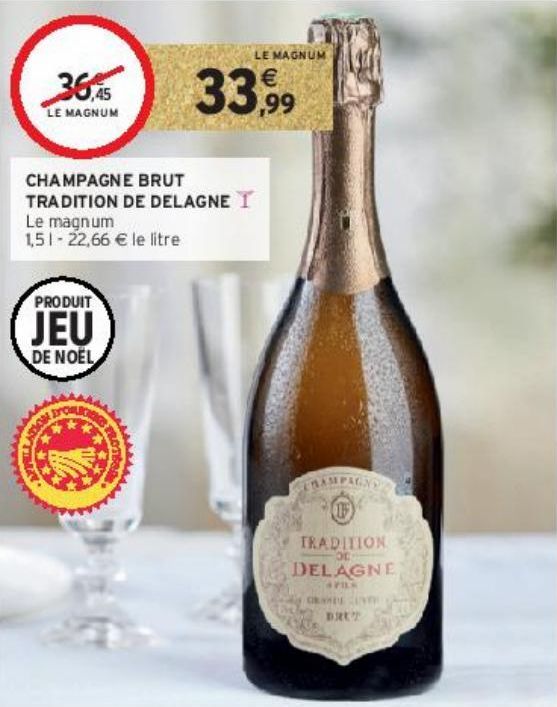 CHAMPAGNE BRUT TRADITION DE DELAGNE