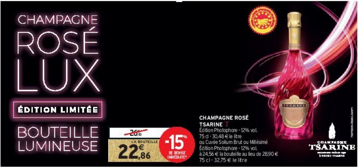 CHAMPAGNE ROSÉ TSARINE 