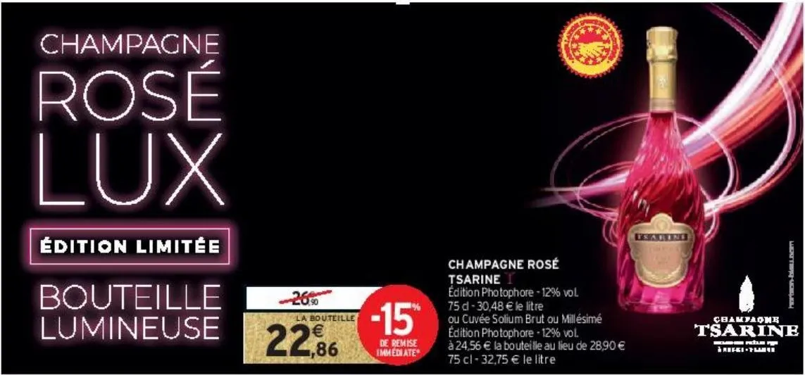 champagne rosé tsarine 