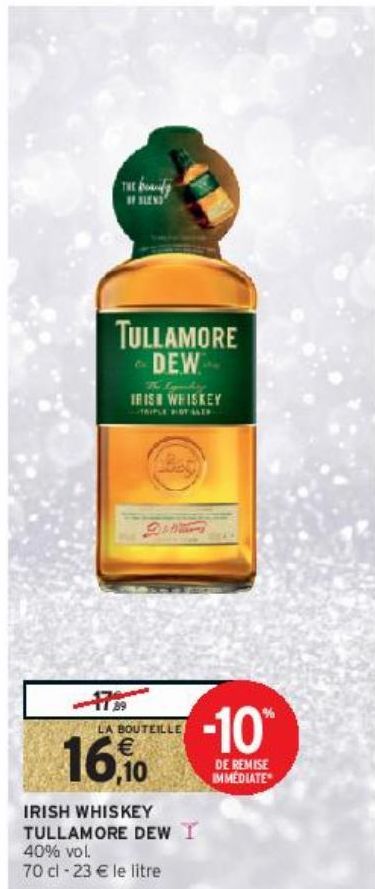 IRISH WHISKEY TULLAMORE DEW