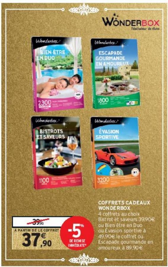 COFFRETS CADEAUX WONDERBOX